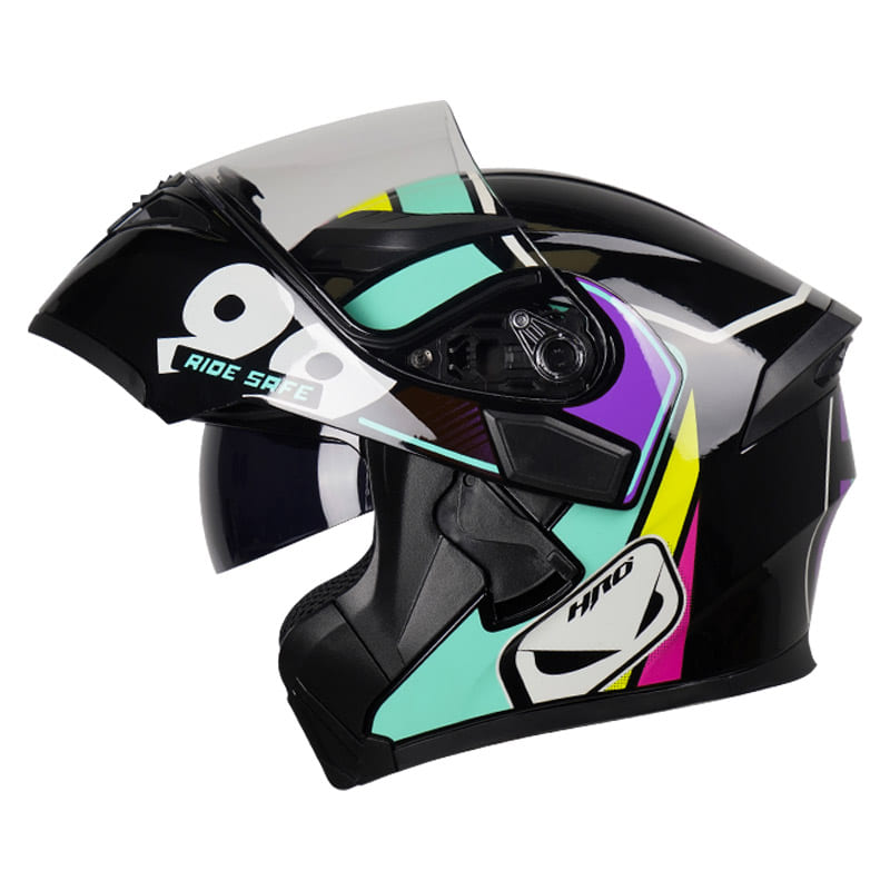 CASCO HRO HRO-3400DV CLASSIC NEGRO TURQUESA
