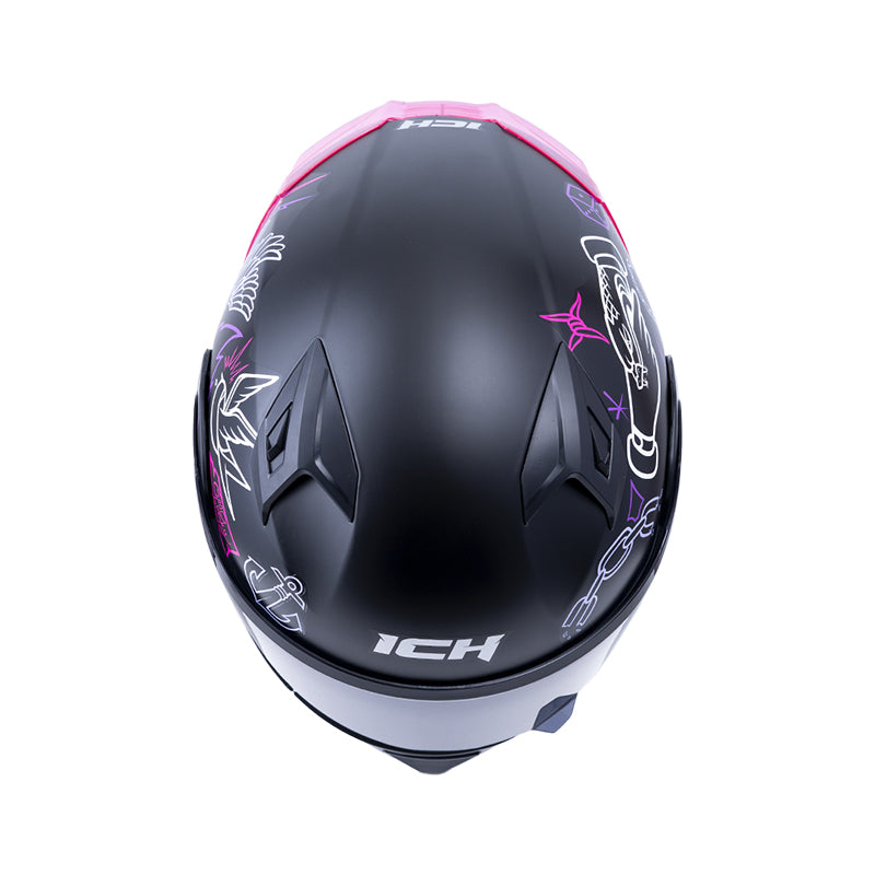 CASCO ICH ICH-3120DV TRADICIONAL NEGRO LILA