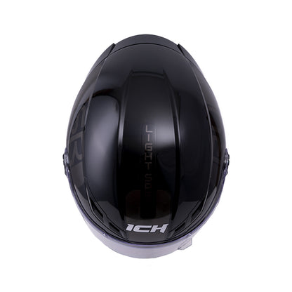 CASCO ICH ICH-501SP DOPE MATE NEGRO GRIS VISOR HUMO