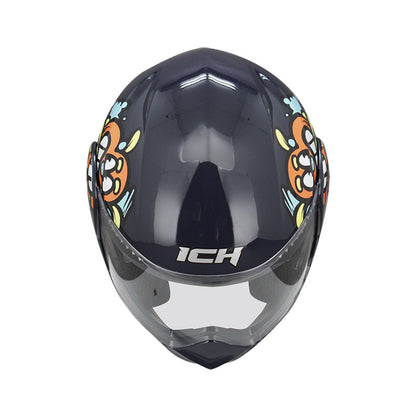 CASCO ICH ICH-3110S DREAM TEAM AZUL NAVY NARANJA NEON