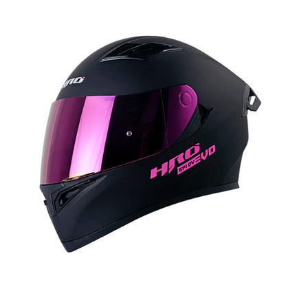 CASCO HRO HRO-514DV SOLID MATE NEGRO FUCSIA IRIDIUM MORADO