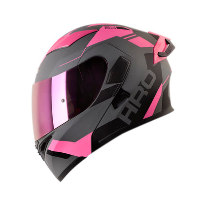 CASCO HRO HRO-3400DV LOU MATE GRIS FUCSIA VISOIR IRIDIUM