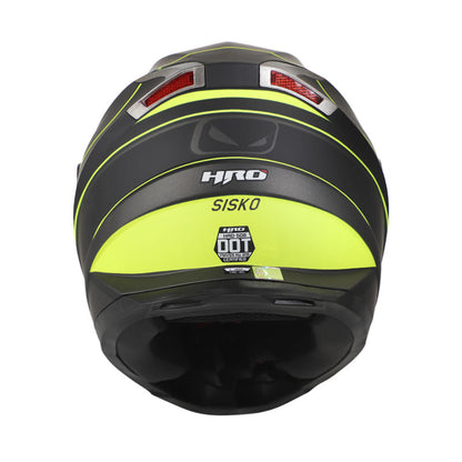 CASCO HRO HRO-508 SISKO MATE NEGRO AMARILLO NEON
