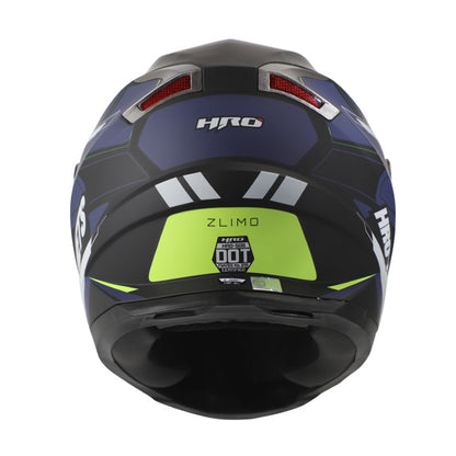 CASCO HRO HRO-508 ZLIMO MATE NEGRO AMARILLO NEON