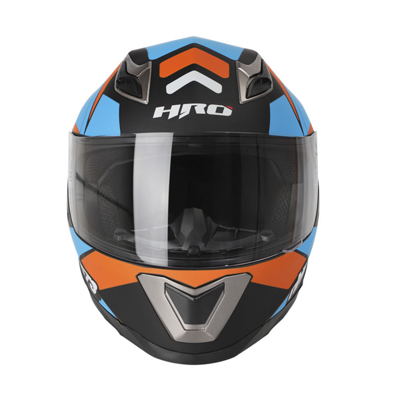 CASCO HRO HRO-508 ZLIMO MATE NEGRO NARANJA NEON