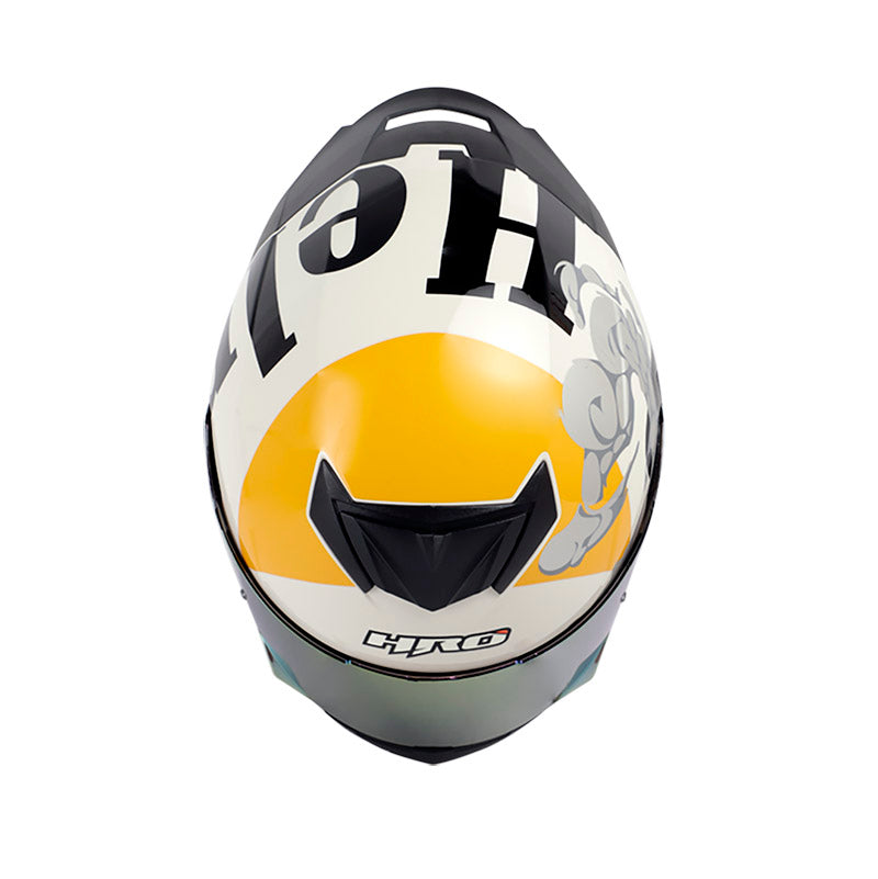 CASCO HRO HRO-511 SMOKEY GRIS DORADO VISOR HUMO