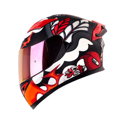 CASCO HRO HRO-514DV HAWARDIAN MATE GRIS OSCURO ROJO IRIDIUM