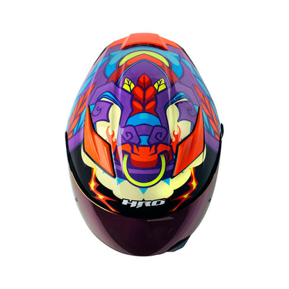 CASCO HRO HRO-514DV HAWARDIAN MORADO NARANJA NEON IRIDIUM