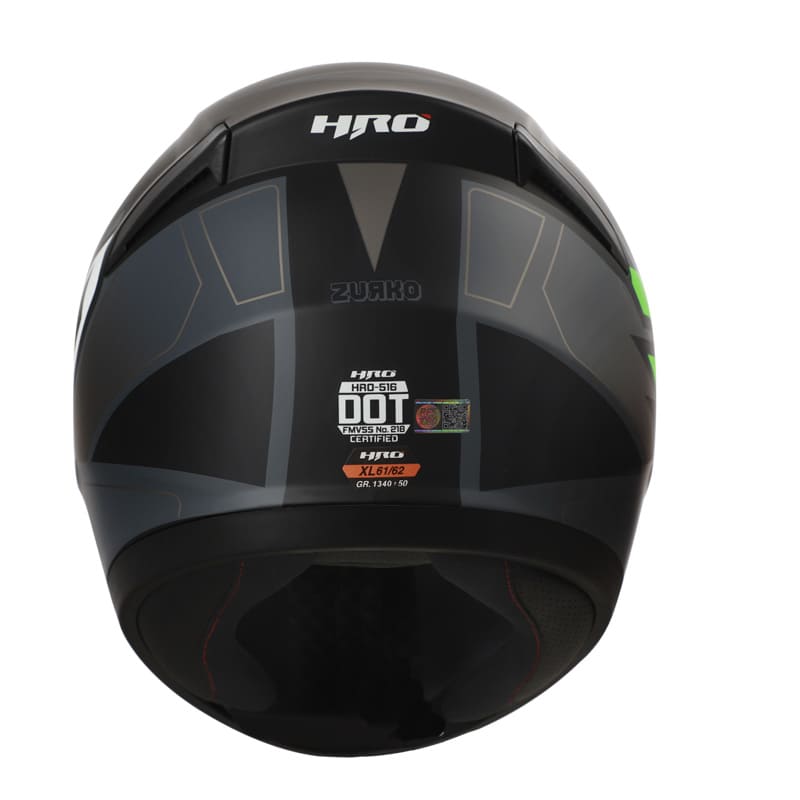 CASCO HRO HRO-516 ZURKO MATE NEGRO GRIS