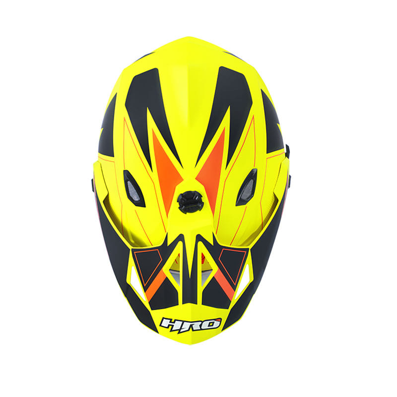 CASCO HRO HRO-MX330DV BOLD MATE AMARILLO NEON NARANJA NEON