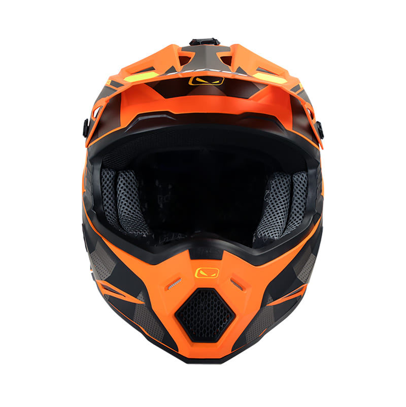 CASCO HRO HRO-MX03 RUN MATE NARANJA NEON AMARILLO NEON