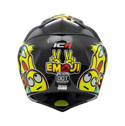 CASCO ICH ICH-3110S EMOJI NEGRO COLORFULL