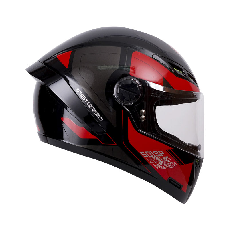 CASCO ICH-501SP CLASSY.K BRILLANTE NEGRO ROJO