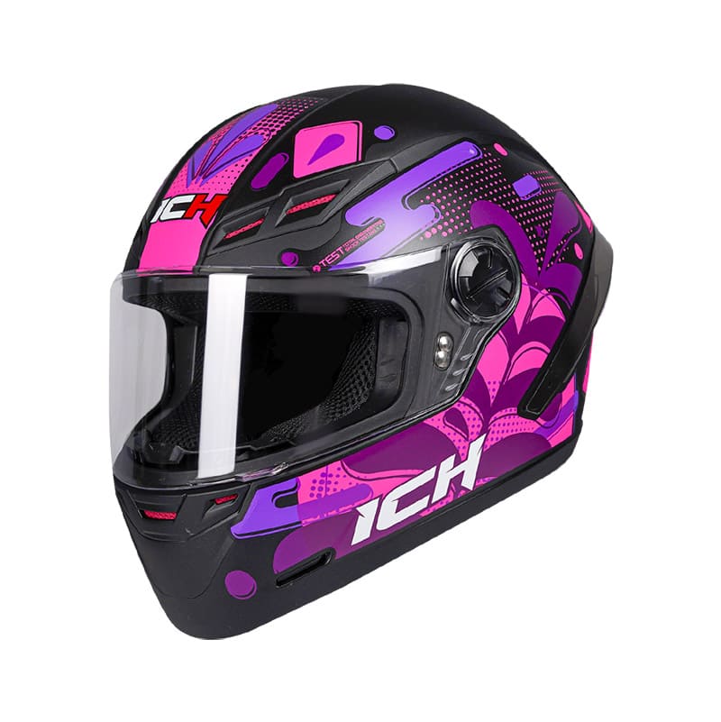 CASCO ICH ICH-501SP SUNFLOWER MATE NEGRO FUCSIA NEON
