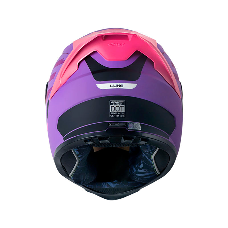 CASCO SHAFT SH-502 LUKE MATE MORADO NEGRO VISOR IRIDIUM