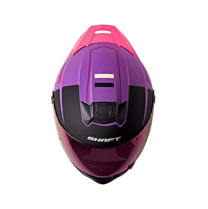 CASCO SHAFT SH-502 LUKE MATE MORADO NEGRO VISOR IRIDIUM