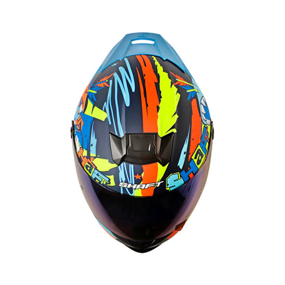CASCO SHAFT SH-502 SHARKIE MATE AZUL OSCURO AZUL IRIDIUM