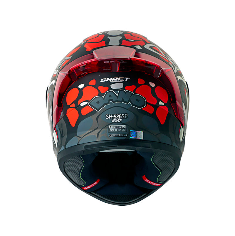 CASCO SHAFT SH-526SP DANO MATE NEGRO GRIS VISOR PLATA