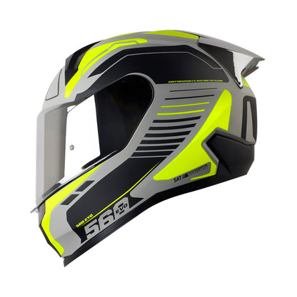CASCO SHAFT SH-560 EVO CHAOS MATE GRIS AMARILLO NEOS IRIDIUM
