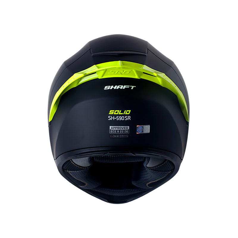 CASCO SHAFT SH-590SR SOLID MATE NEGRO AMARILLO NEON IRIDIUM