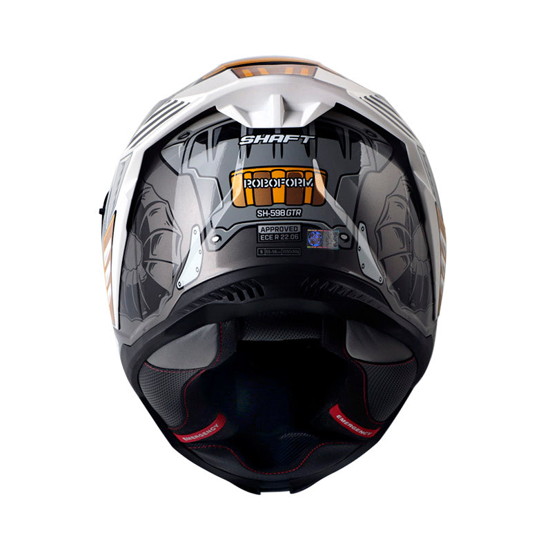 CASCO SHAFT SH-598GTR ROBOFORM GRIS DORADO VISOR IRIDIUM