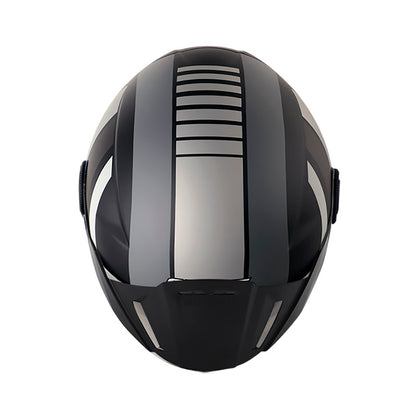 CASCO SHAFT SH-212 SPEC MATE NEGRO PLATA VISOR PLATA