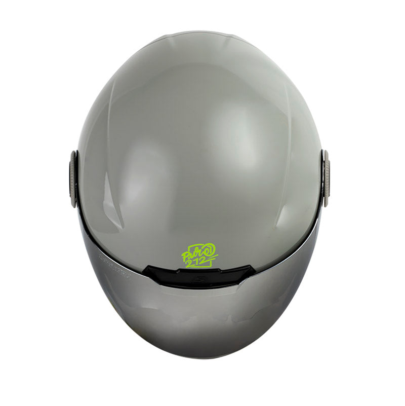 CASCO SHAFT SH-212 PURE GRIS AMARILLO NEON VISOR HUMO