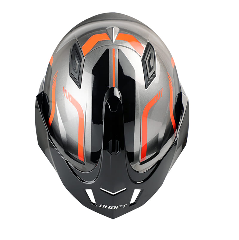 CASCO SHAFT SH-227 LOCK NEGRO NARANJA NEON