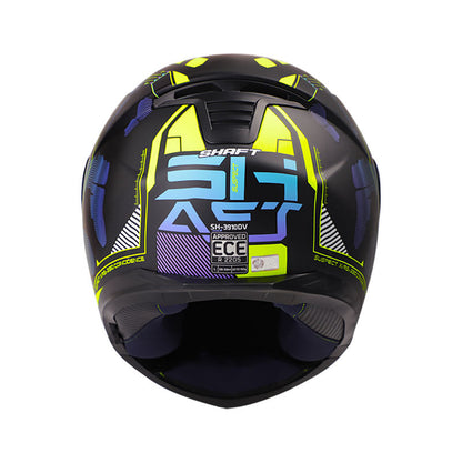 CASCO SHAFT SH-3910DV SUSPECT MATE NEGRO AMARILLO VISOR HUMO