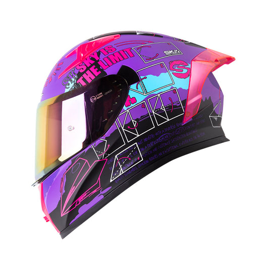 CASCO SHAFT SH-526SP EVO PAPYRUS MORADO FUCSIA VISOR IRIDIUM