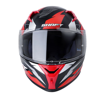 CASCO SHAFT SH-526SP SMASH MATE NEGRO ROJO SMOKE