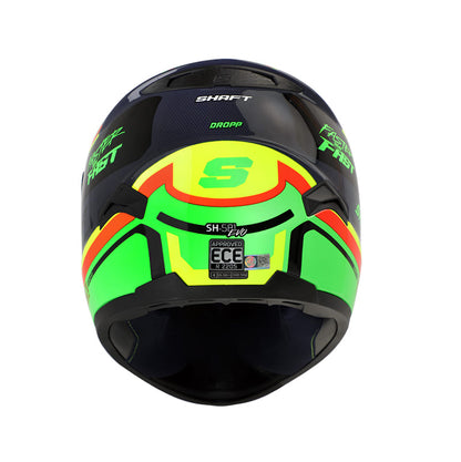 CASCO SHAFT SH-581EVO DROPP AZUL NAVY VERDE NEON