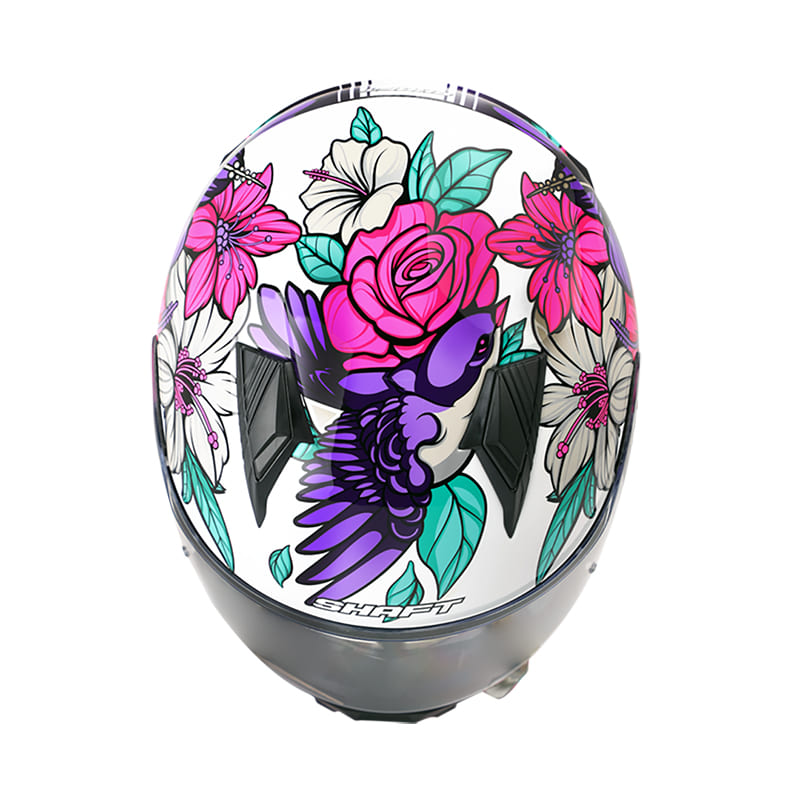 CASCO SHAFT SH-581EVO FREEDOM BLANCO FUCSIA NEON