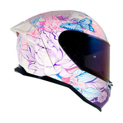 CASCO SHAFT SH-598GTR GYVERNY BLANCO PERLA FUCSIA MORADO