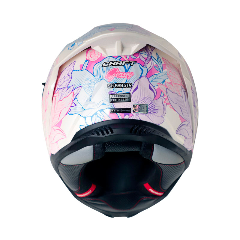 CASCO SHAFT SH-598GTR GYVERNY BLANCO PERLA FUCSIA MORADO