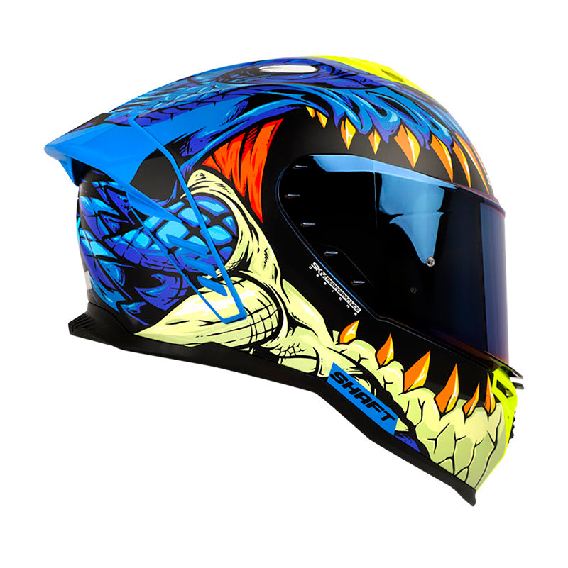 CASCO SHAFT SH-598GTR FEARX AZUL VISOR IRIDIUM