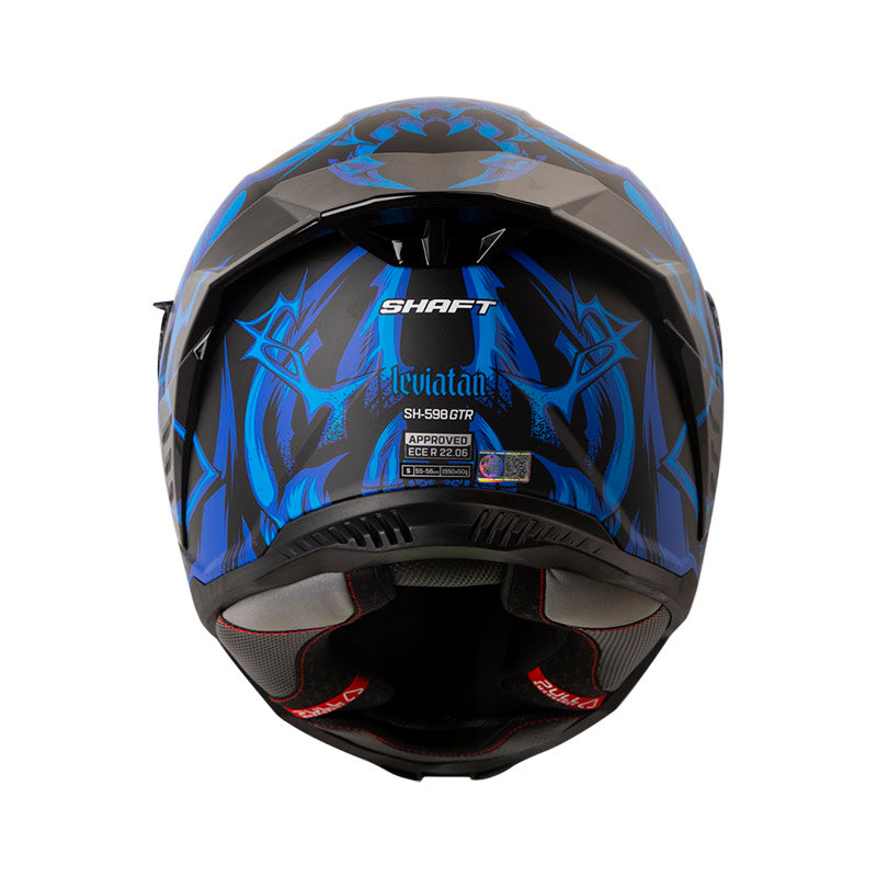 CASCO SHAFT SH-598GTR LEVIATAN MATE NEGRO AZUL IRIDIUM
