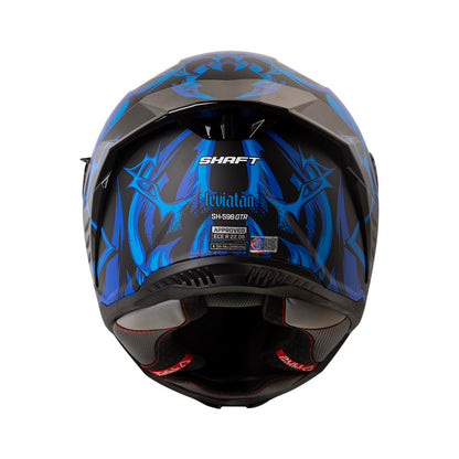 CASCO SHAFT SH-598GTR LEVIATAN MATE NEGRO AZUL IRIDIUM