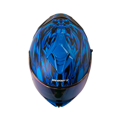 CASCO SHAFT SH-598GTR LEVIATAN MATE NEGRO AZUL IRIDIUM