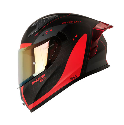 CASCO SHAFT SH-526SP SINNER MATE NEGRO ROJO VISOR IRIDIUM