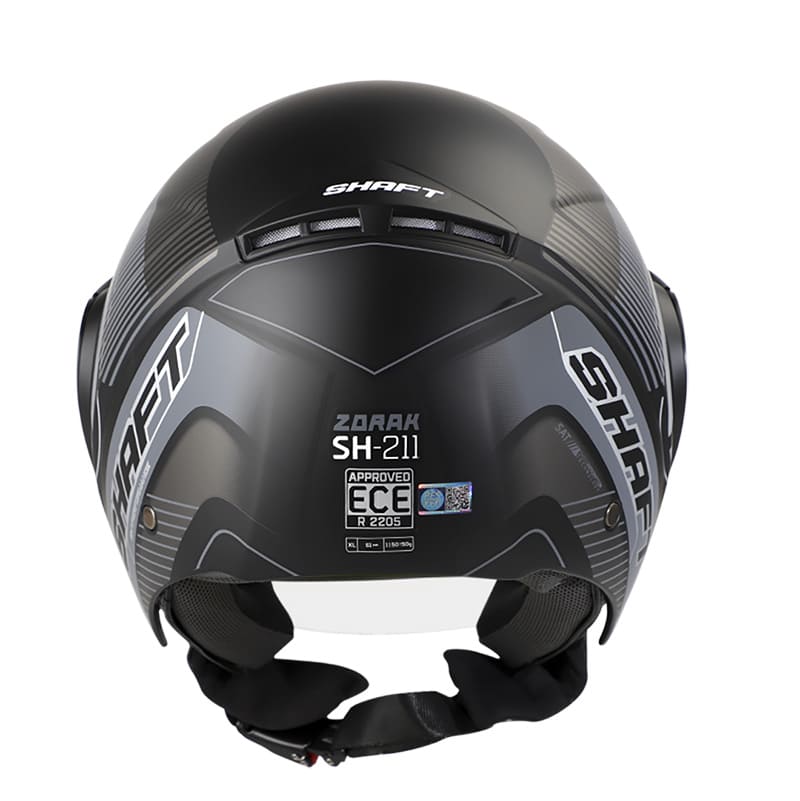 CASCO SHAFT SH-211 ZORAK MATE NEGRO GRIS