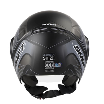 CASCO SHAFT SH-211 ZORAK MATE NEGRO GRIS