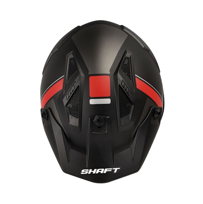 CASCO SHAFT SH-225 BOOM MATE NEGRO ROJO