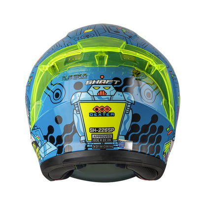 CASCO SHAFT SH-226SP DEXTER AZUL VISOR IRIDIUM AZUL