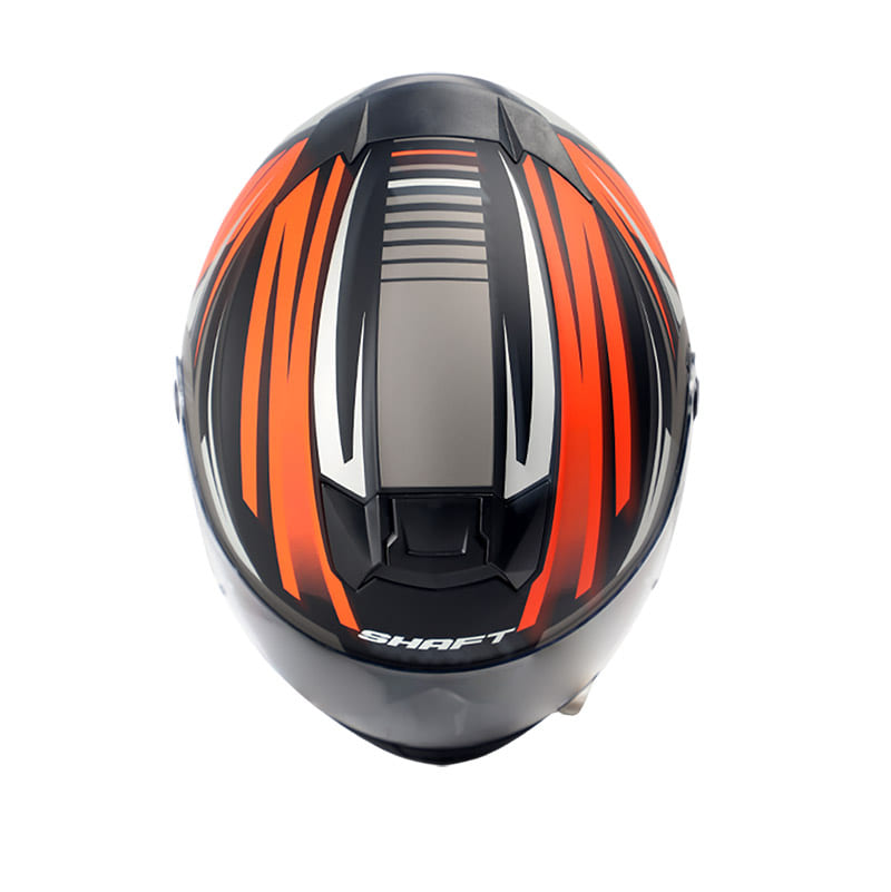 CASCO SHAFT SH-502 WATA MATE NEGRO NARANJA NEON