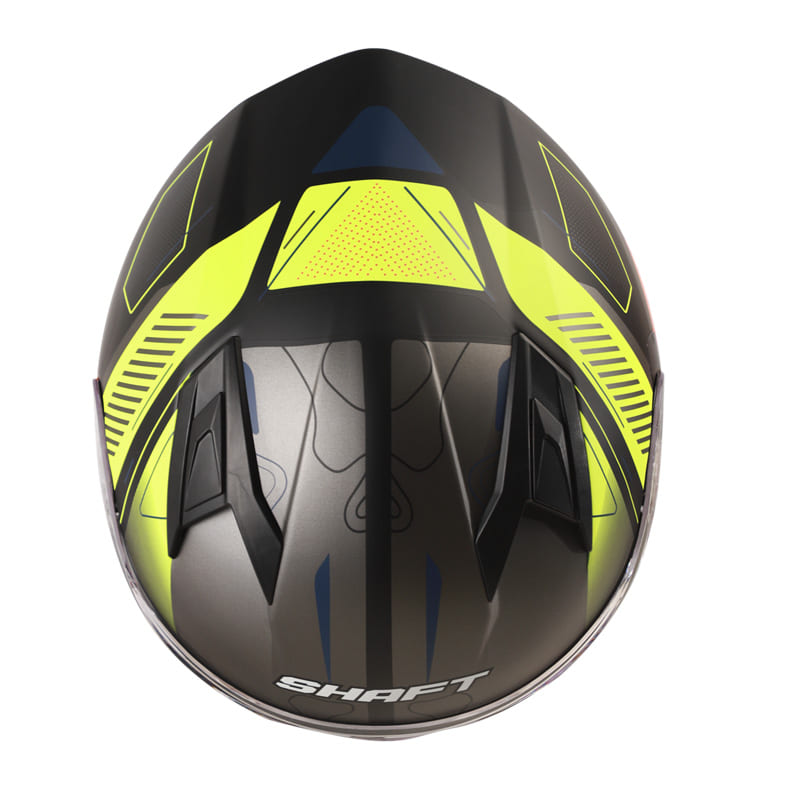 CASCO SHAFT SH-522 HOPPER MATE NEGRO NARANJA NEON