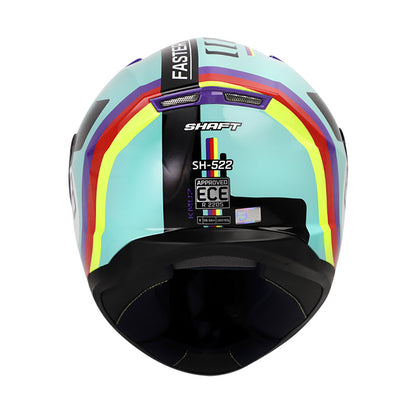 CASCO SHAFT SH-522 KMUZ TURQUESA MORADO