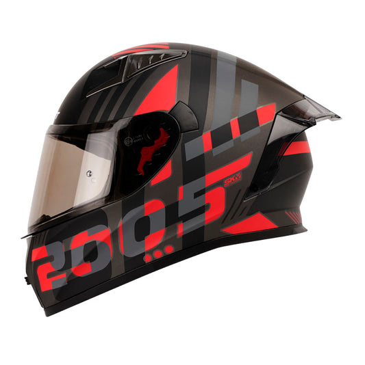 CASCO SHAFT SH-526SP VYPER MATE NEGRO ROJO VISOR HUMO