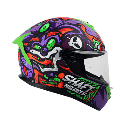 CASCO SHAFT SH-542GT LOKUS MATE MORADO VERDE NEON