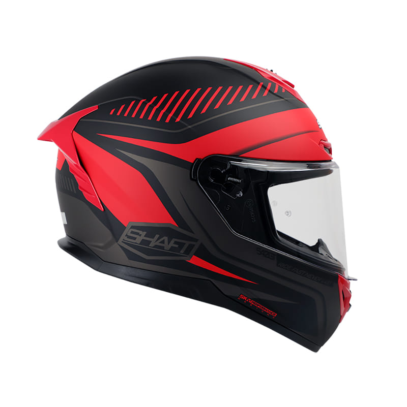 CASCO SHAFT SH-542GT XIOMAZ MATE NEGRO ROJO